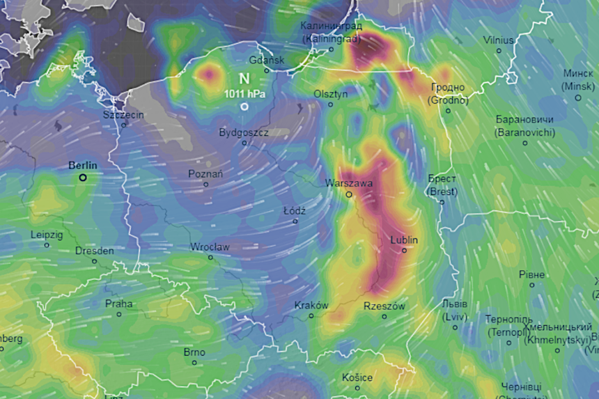 burze nad Polską