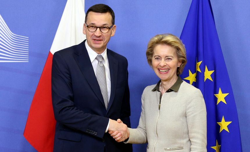 Mateusz Morawiecki i Ursula von der Leyen