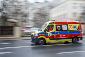 Pożar windy w bloku w Suwałkach