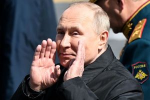 Władimir Putin na Paradzie Zwycięstwa w 2022 roku