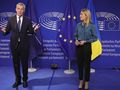 Jens Stoltenberg i Roberta Metsola