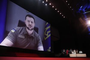 Wołodymyr Zełenski przemówił w Cannes