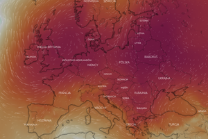 Mapa pogodowa Europy 