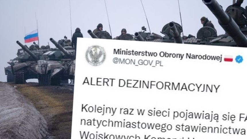Rosyjskie wojska i alert MON