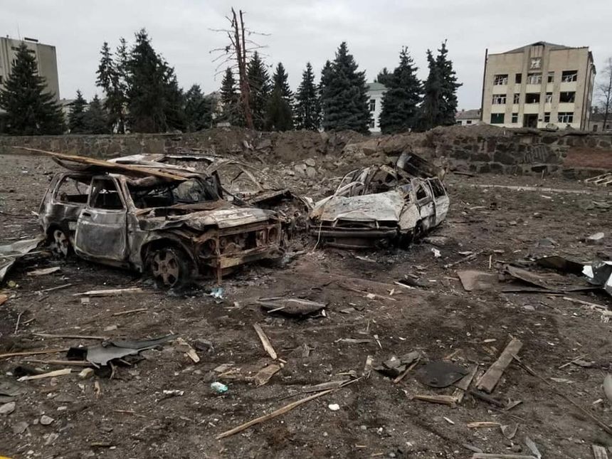 Malin po bombardowaniu