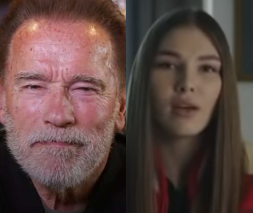 Arnold Schwarzenegger i Mariana Naumowa