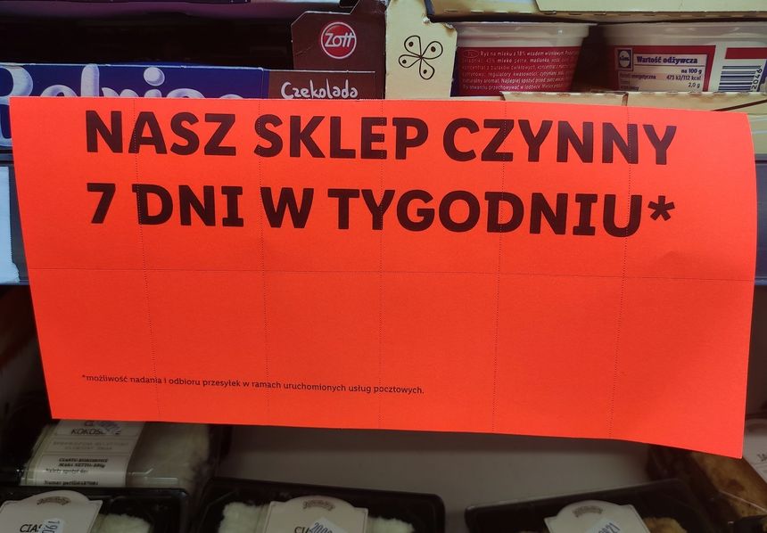 informacja o otwarciu sklepu Lidl w niedziele