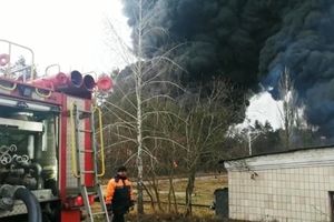 Pożar składu ropy w Czernihowie
