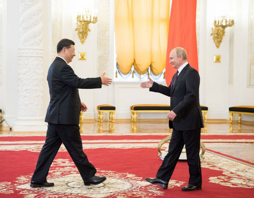 Xi Jinping i Władimir Putin