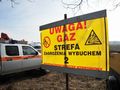 tablica informująca o zagrożeniu wybuchu gazu