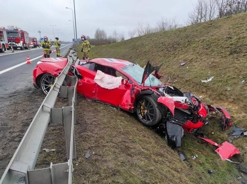 wypaddek ferrari