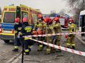 Wypadek autobusu w Jastrzębiu-Zdroju. LPR w akcji