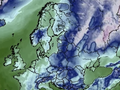 Mapa temperatury w Europie