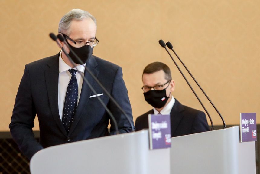 Konferencja premiera i ministra zdrowia ws. obostrzeń