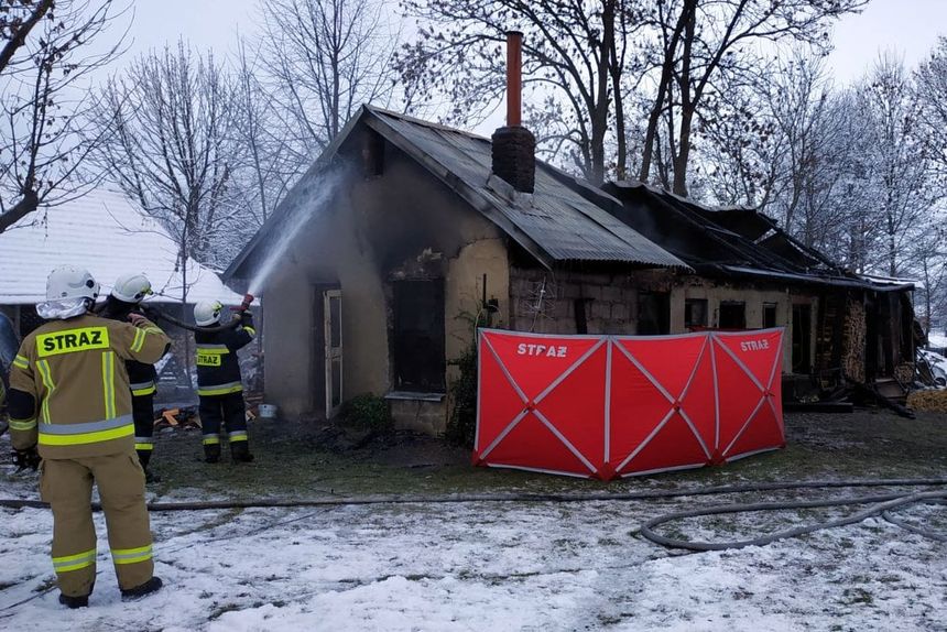 Pożar w Dachnowie koło Lubaczowa