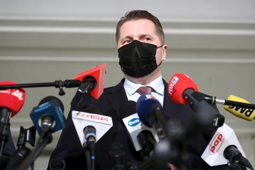 Konferencja ministra edukacji i nauki Przemyslawa Czarnka 