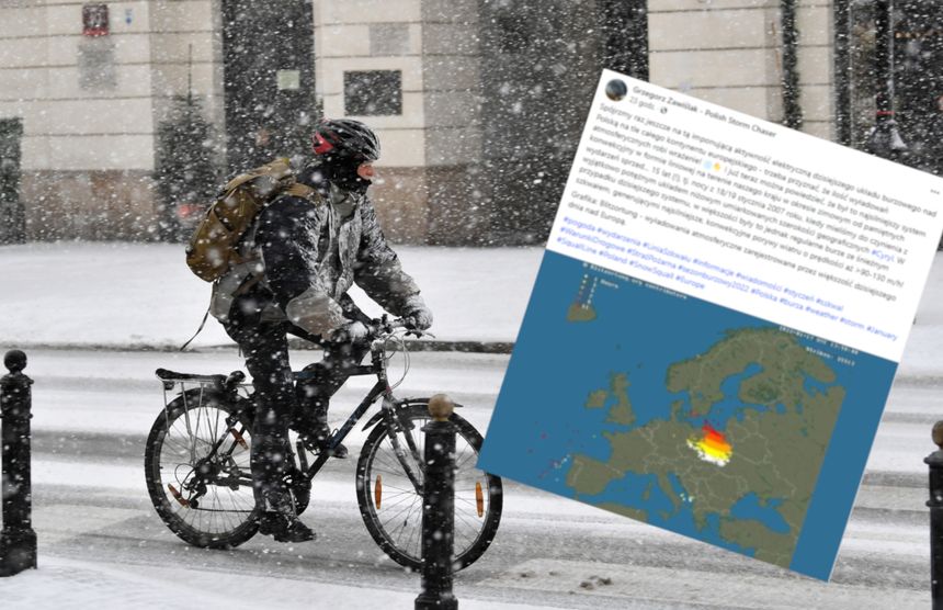Burze śnieżne w całej Polsce. Wyjątkowy dzień w pogodzie