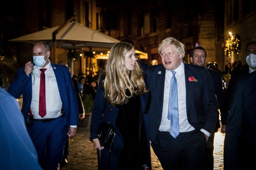 Boris Johnson z żoną