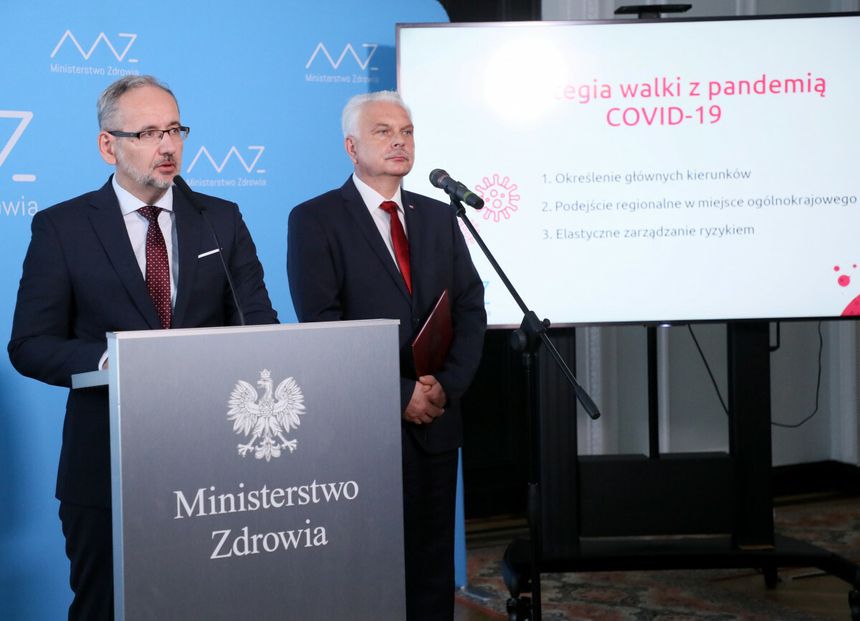 Adam Niedzielski i Waldemar Kraska