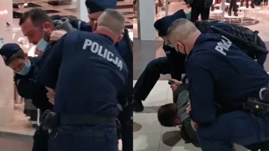 zatrzymanie klienta w galerii handlowej