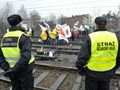 Protest górników