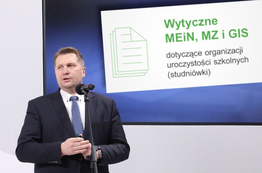 konferencja ministra edukacji