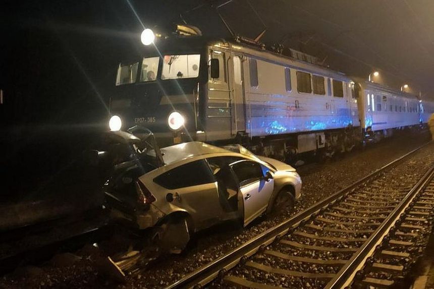 Wypadek na przejeździe kolejowym w Grabowcu