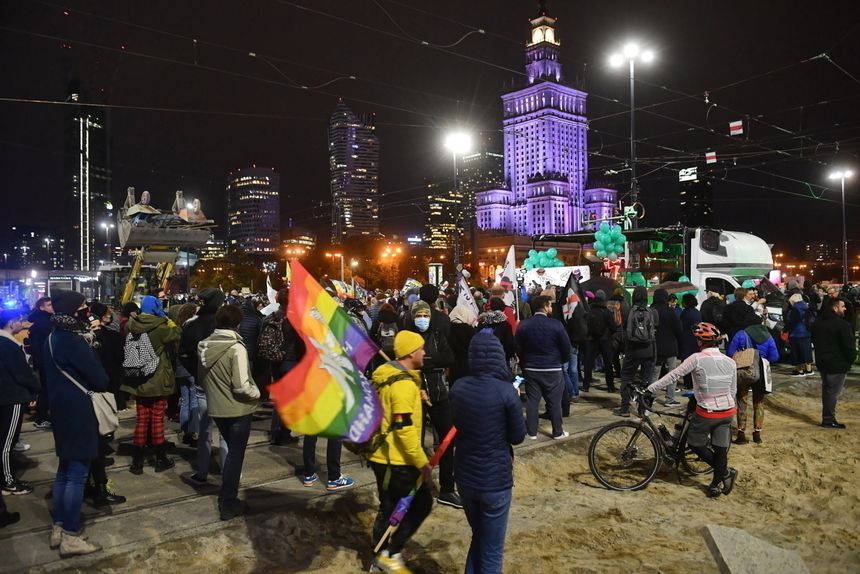Protest w rocznicę wyroku TK ws. aborcji