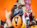 Pikieta nauczycieli przed resortem edukacji w 2019 roku