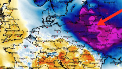Anomalia temperatury mierzona na wysokości 2 m nad powierzchnią gruntu
