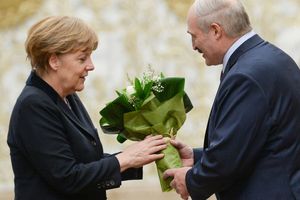 Angela Merkel i Aleksandr Łukaszenka