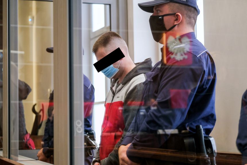Piotr Sz. podczas procesu