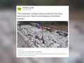betonowy mur runął na kobietę