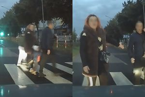 Awantura na przejściu dla pieszych