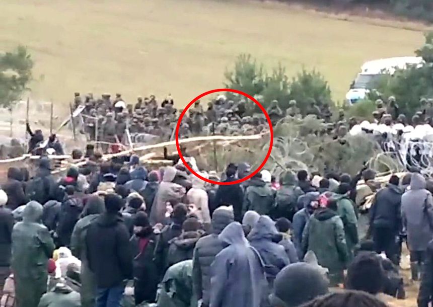 migranci na granicy z Białorusią