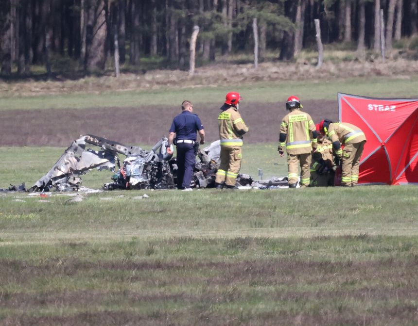 Samolot rozbił się przy lądowaniu. Zginął pilot