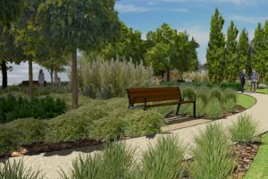 Wizualizacja skweru na Wildzie w Poznaniu