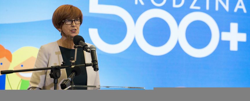 Elżbieta Rafalska, 500 plus