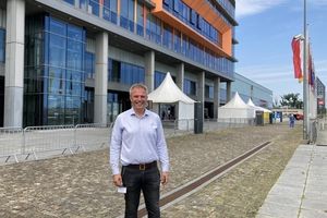dyrektor szpitala tymczasowego w hali Amber Expo w Gdańsku Rafał Cudnik