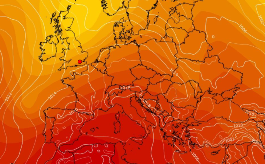 Mapa pogodowa Polski i Europy