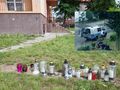 znicze po śmierci 34-latka w Lubinie