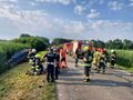 Wygoda. Wypadek busa i nissana, rannych zostało 10 osób