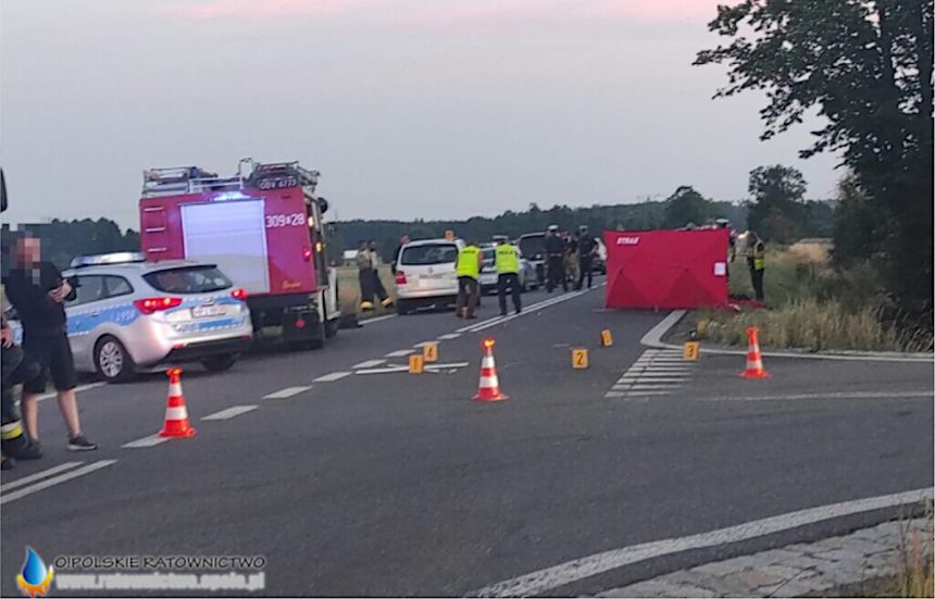 wypadek w Ligocie Prószkowskiej