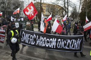 Marsz narodowców w Hajnówce