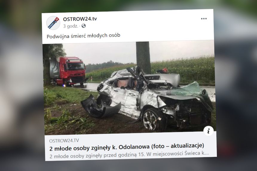 świeca tragiczny wypadek