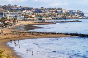 Playa del Ingles na południu Gran Canarii