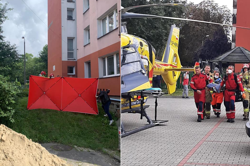 Siemianowice Śląskie. Dziewczynka wypadła z balkonu