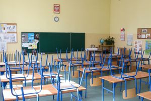 Pusta sala w szkole