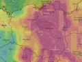 Mapa burzowa Polski