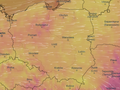 Mapa pogodowa Polski